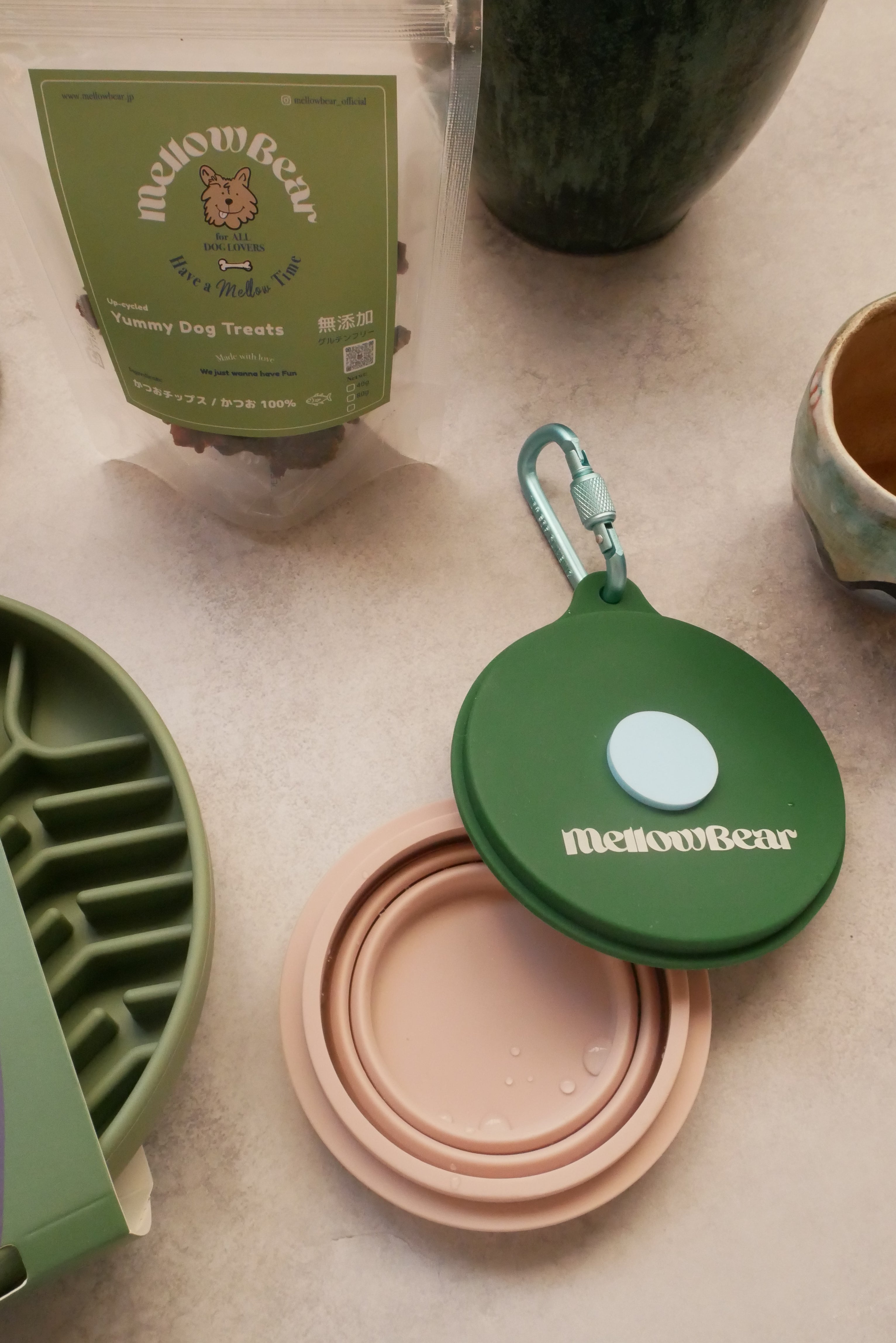 【mellowbear】蓋付きお水飲みボウル / mizu bowl