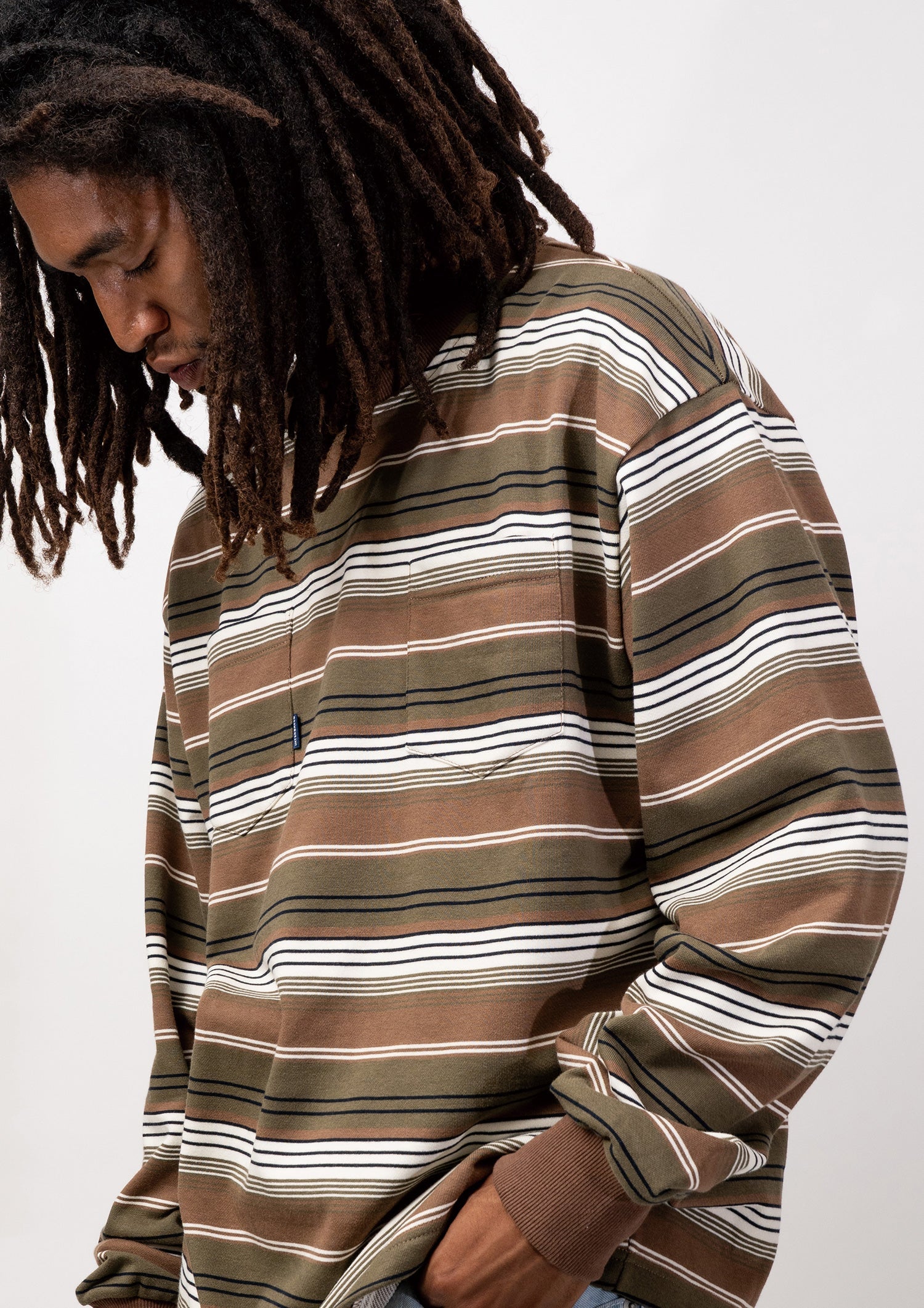 French Terry Striped Tee