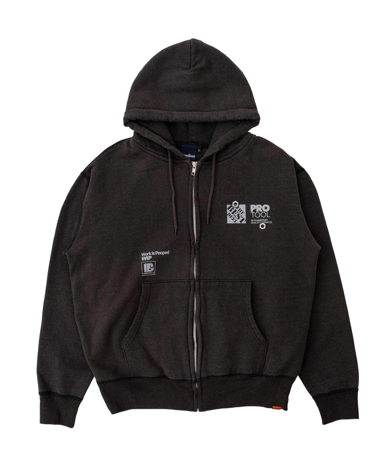 B43 WIP Faded Zip Hoodie