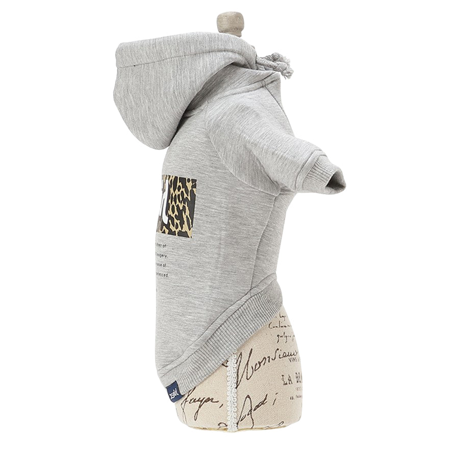 【X-girl DOGWEAR】レオパード柄ロゴフーディー