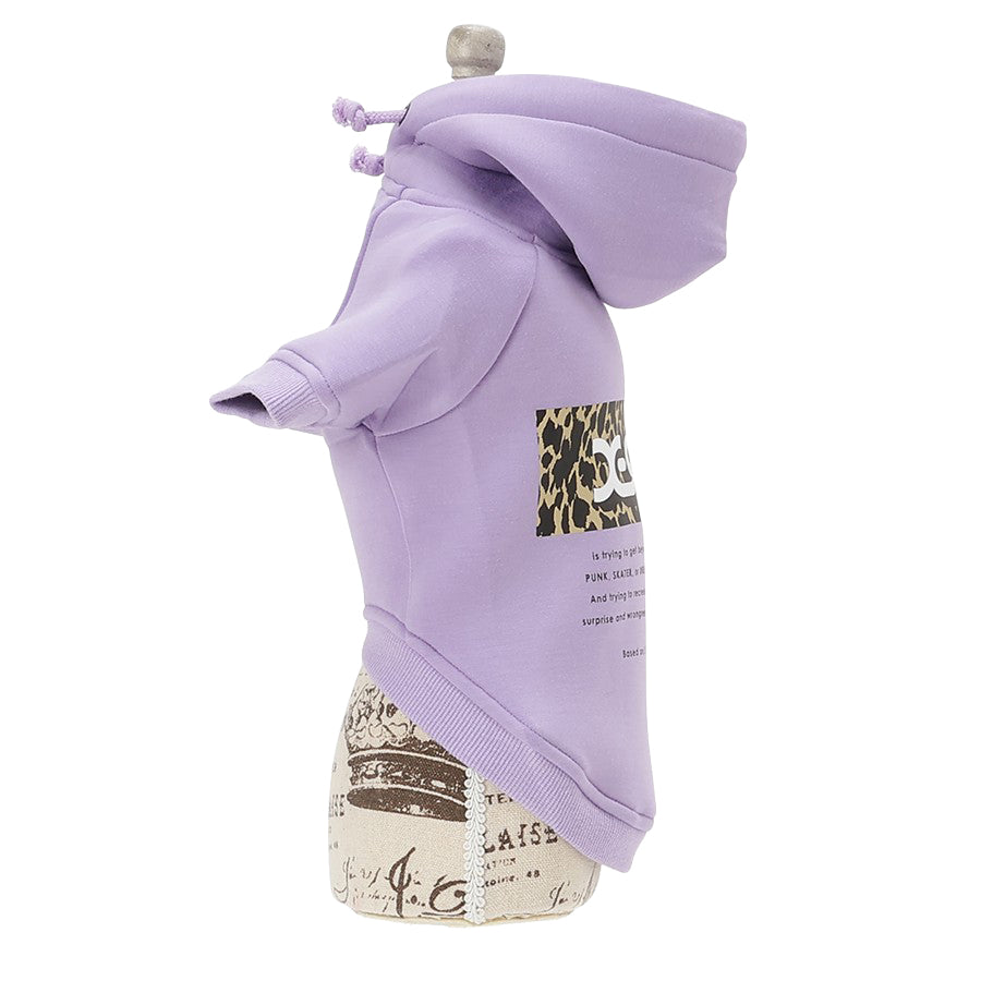 【X-girl DOGWEAR】レオパード柄ロゴフーディー