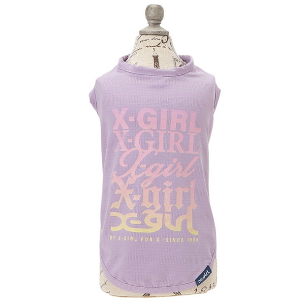 X-girl DOGWEAR/バリアスロゴメッシュタンク