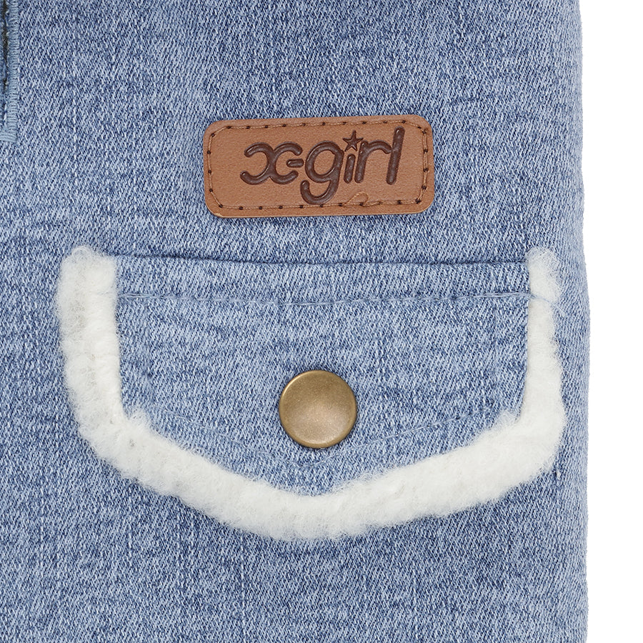 【X-girl DOGWEAR】ボアデニムベスト