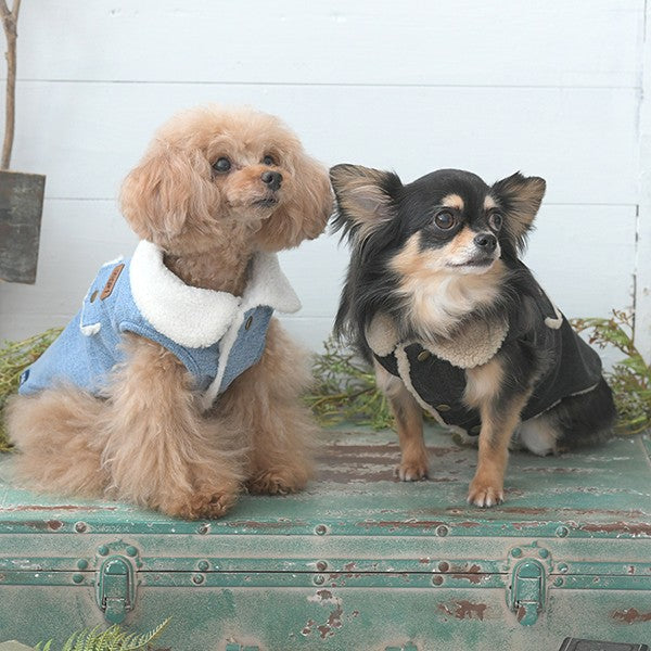【X-girl DOGWEAR】ボアデニムベスト