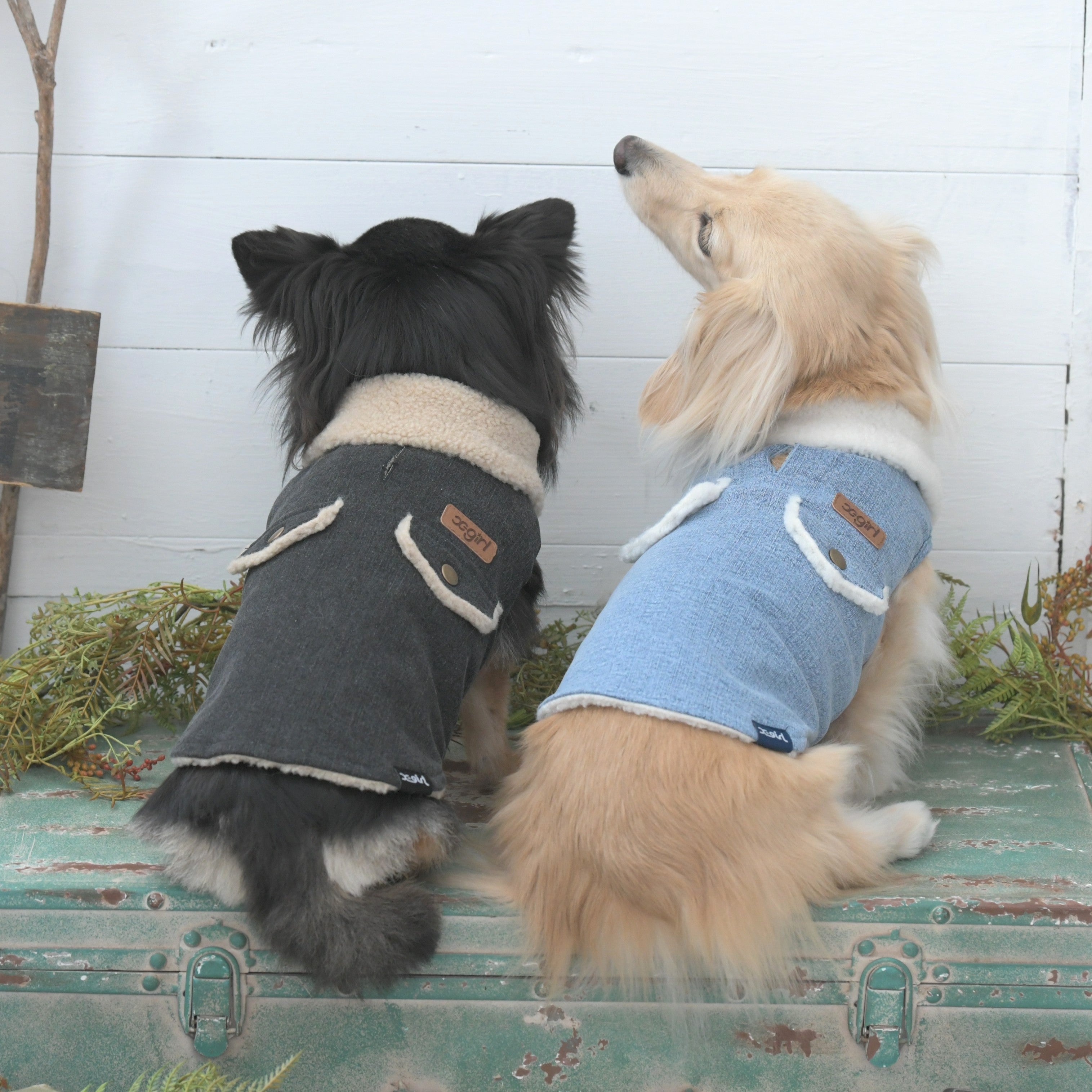 【X-girl DOGWEAR】ボアデニムベスト