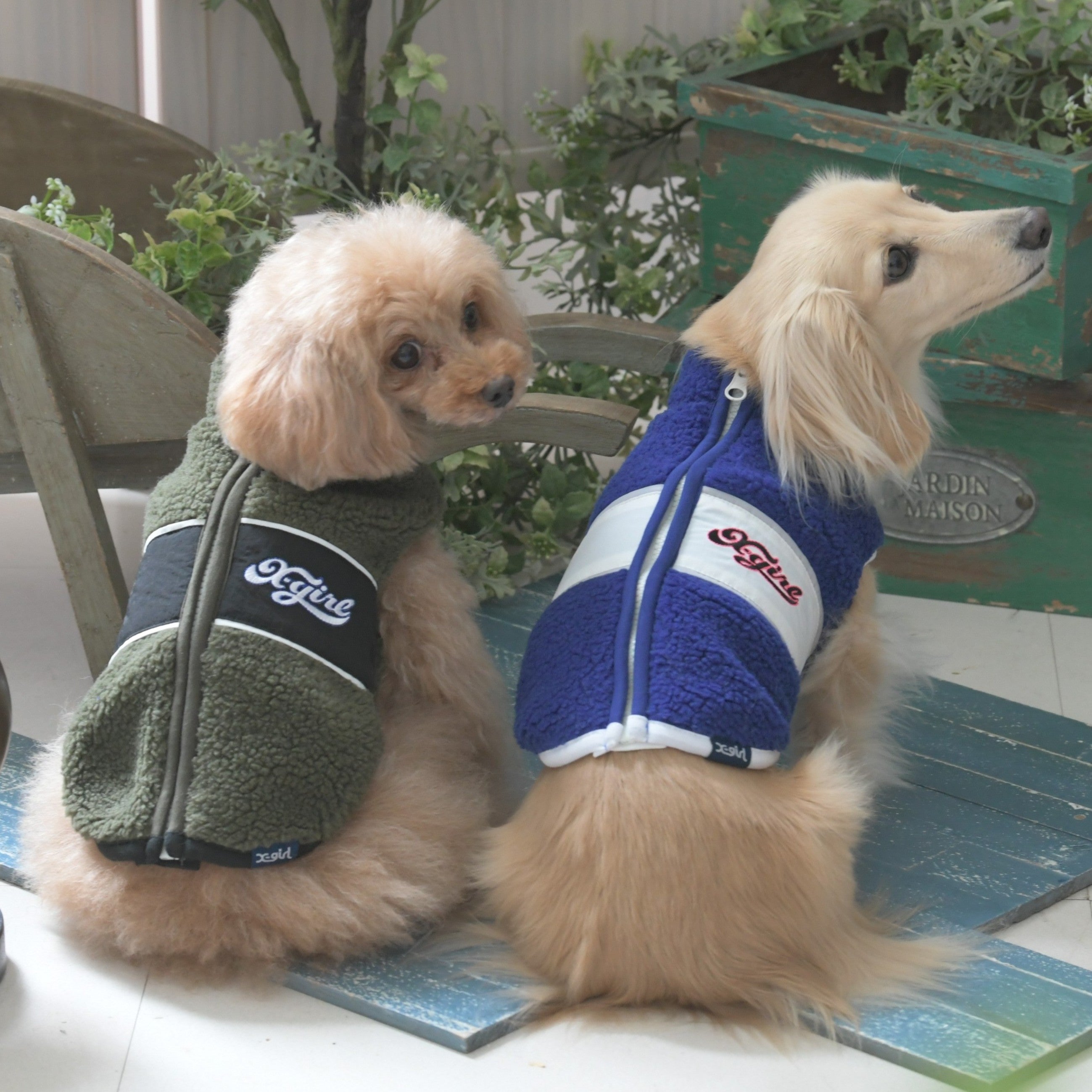 【X-girl DOGWEAR】チアフルロゴフリース