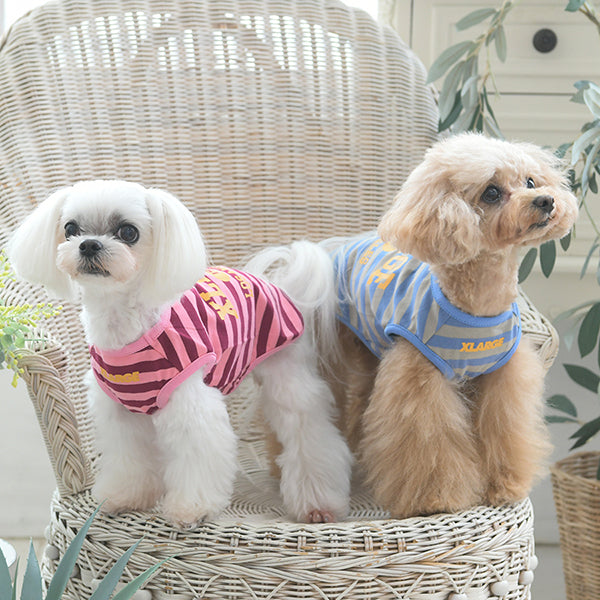 XLARGE DOGWEAR/ストライプロゴタンク