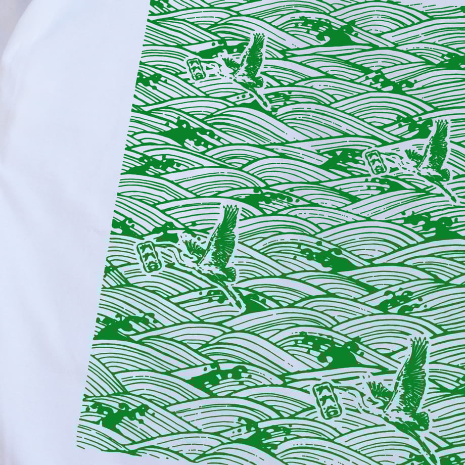 【九九谷】青海波 GREEN Tシャツ