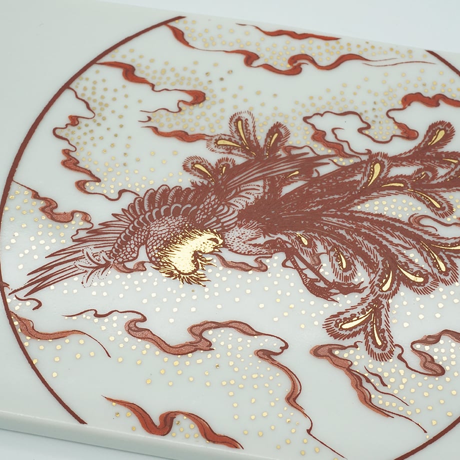 【九九谷】香木スタンド　鳳凰