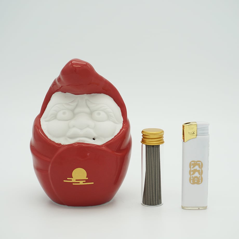 【九九谷】ツッパリダルマ　お香立て