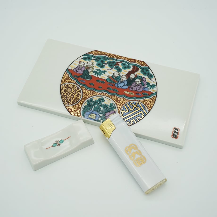 【九九谷】香木スタンド　時代絵