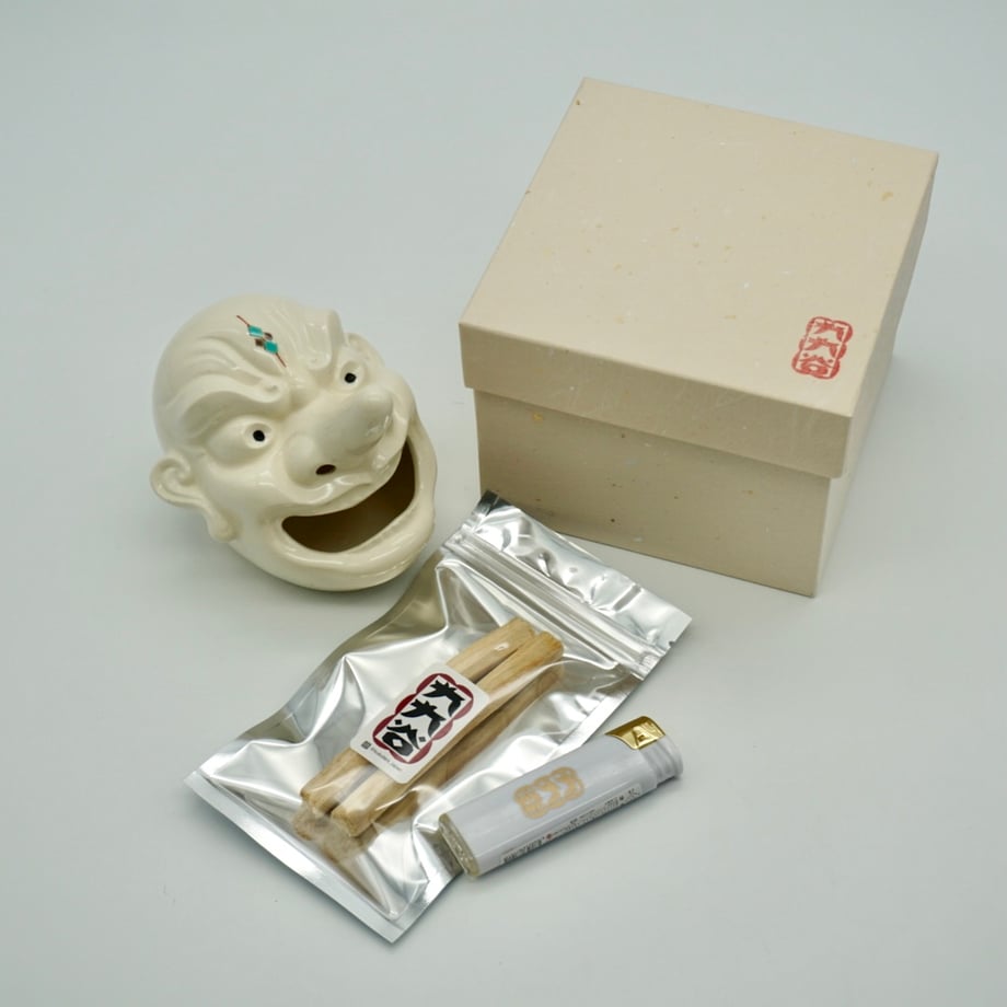 【九九谷】天狗 香木スタンド置物