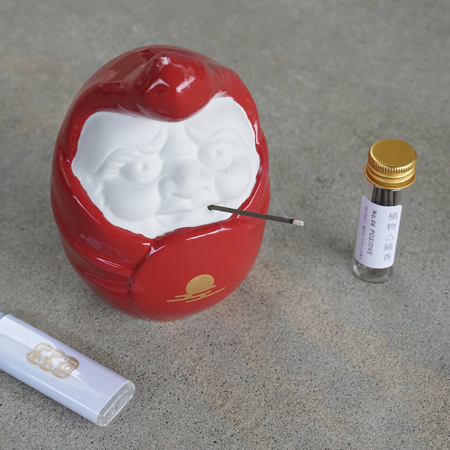 【九九谷】ツッパリダルマ　お香立て