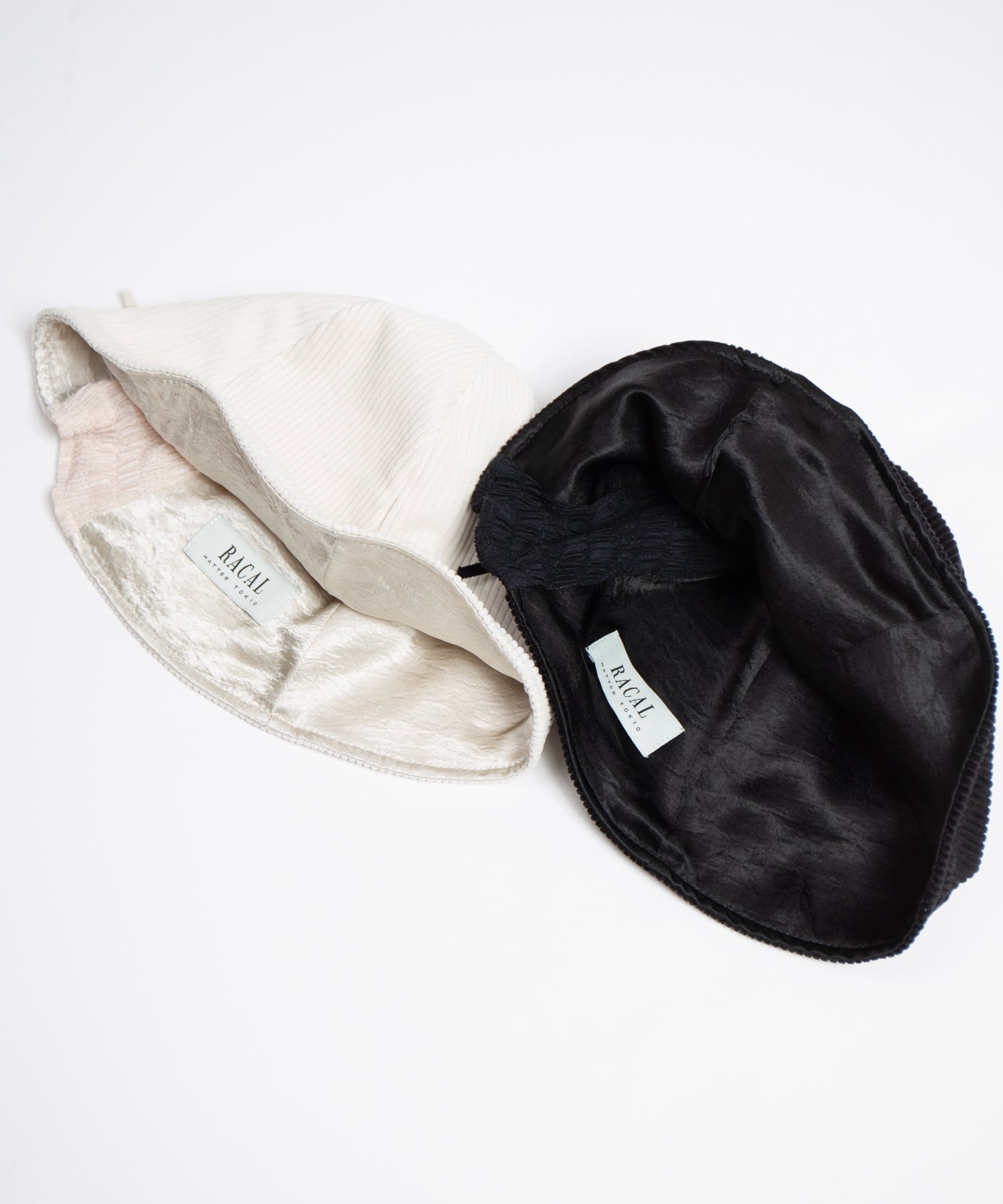 【Racal】Corduroy Ribbon Tulip Hat