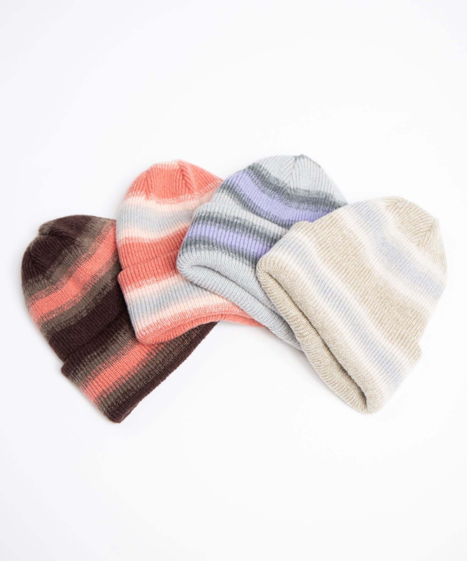 【Racal】Reversible Ombre Border Knit Cap