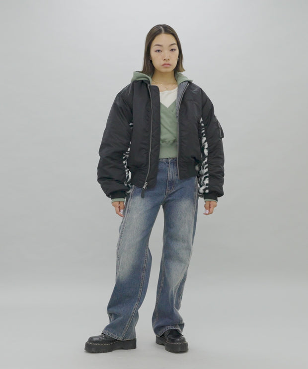 PANELED FUR REVERSIBLE MA-1 JACKET – calif（カリフ）公式サイト