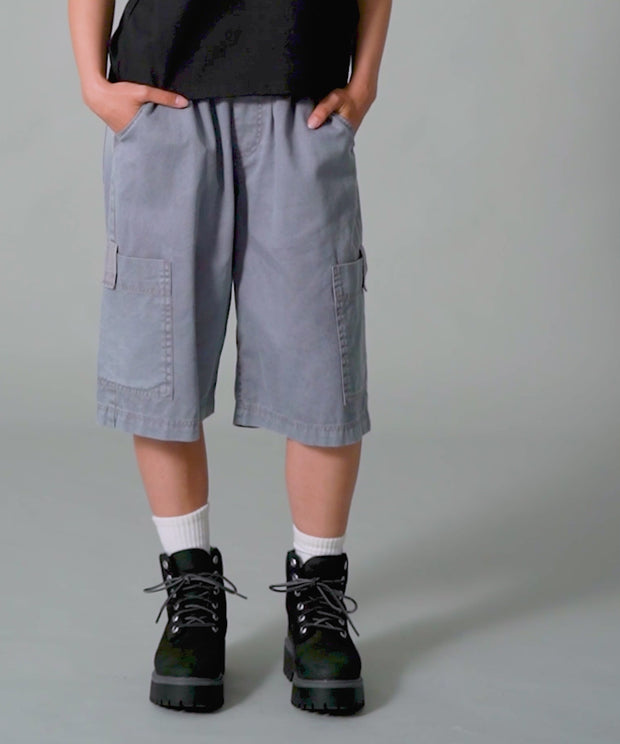 大人気 X-girl FADED FACE EASY HALF PANTS ワンポイント◎ X-girl パンツ FADED FACE EASY HALF PANTS レディース